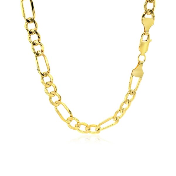 14k Yellow Gold Lite Figaro Chain (5.60 mm) - Image 3