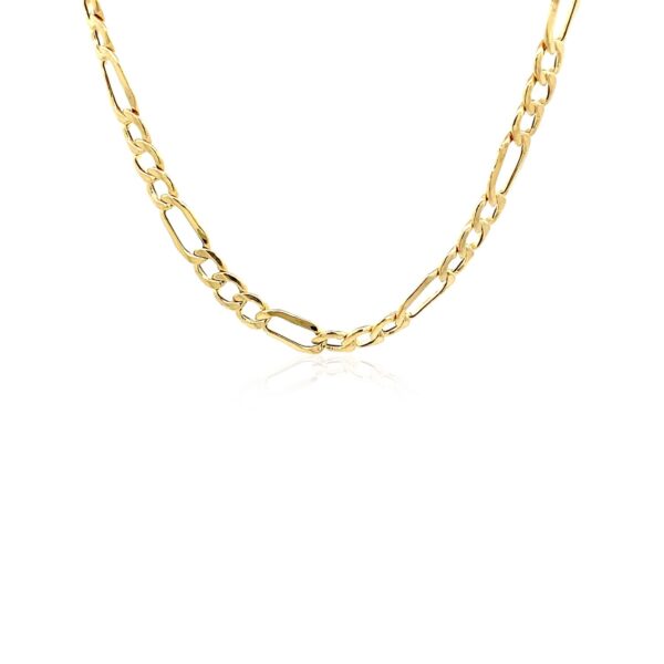 14k Yellow Gold Lite Figaro Chain (4.70 mm) - Image 2