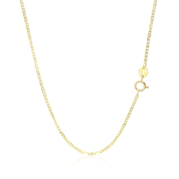 14k Yellow Gold Mariner Link Chain (1.20 mm) - Image 2