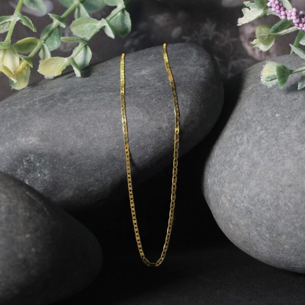 14k Yellow Gold Mariner Link Chain (1.20 mm) - Image 3