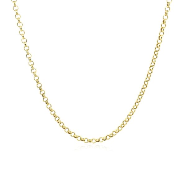 14k Yellow Gold Rolo Chain (1.90 mm) - Image 2