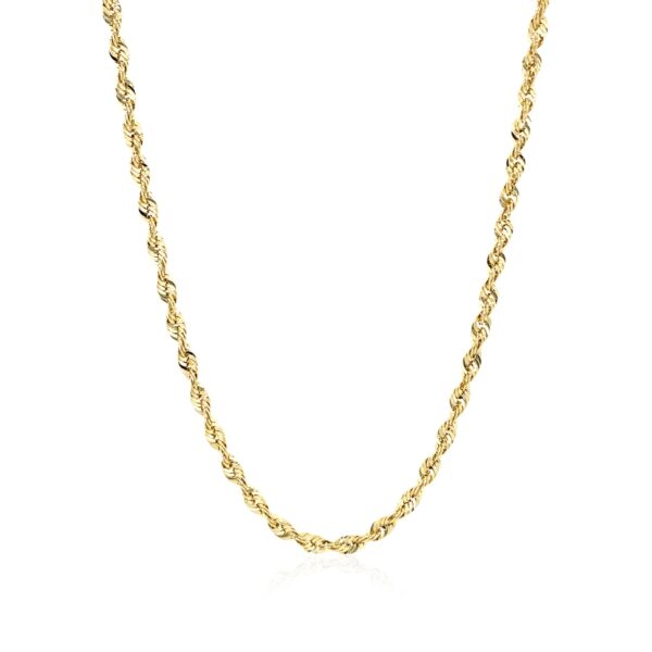 14k Yellow Gold Light Rope Chain (2.50 mm) - Image 2