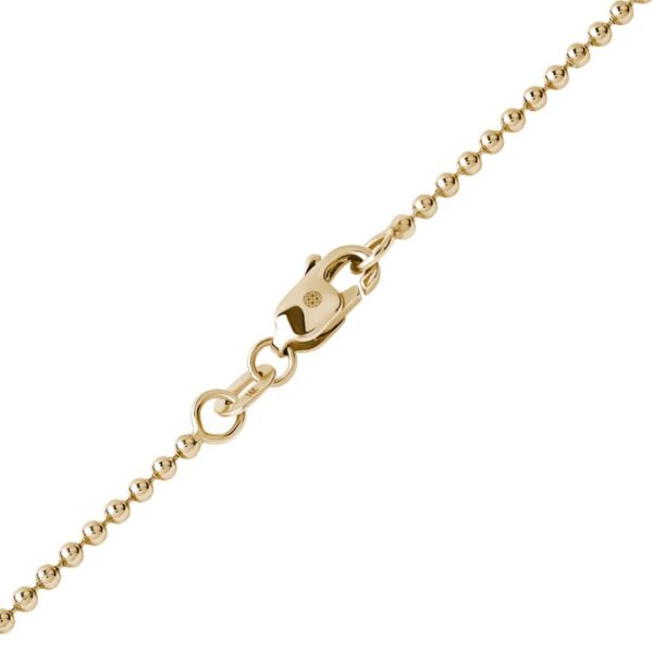Extendable Bead Chain in 14k Yellow Gold (1.00 mm)