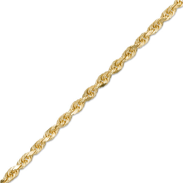 10k Yellow Gold Solid Diamond Cut Rope Chain (1.40 mm)